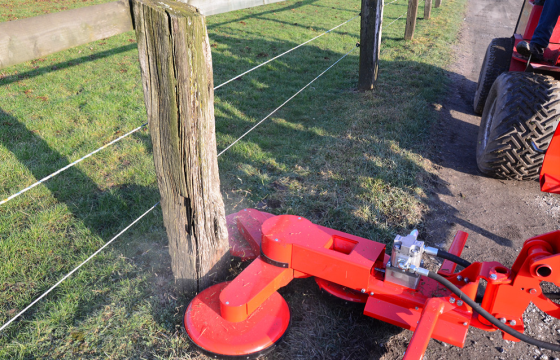 Post mower