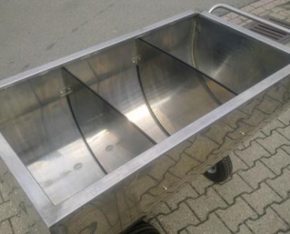 Stainless steel feed wagon small