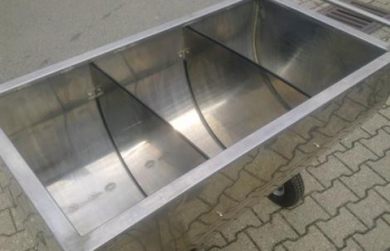 Stainless steel feed wagon